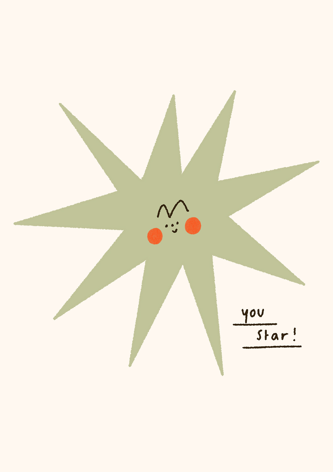 you star greeting card