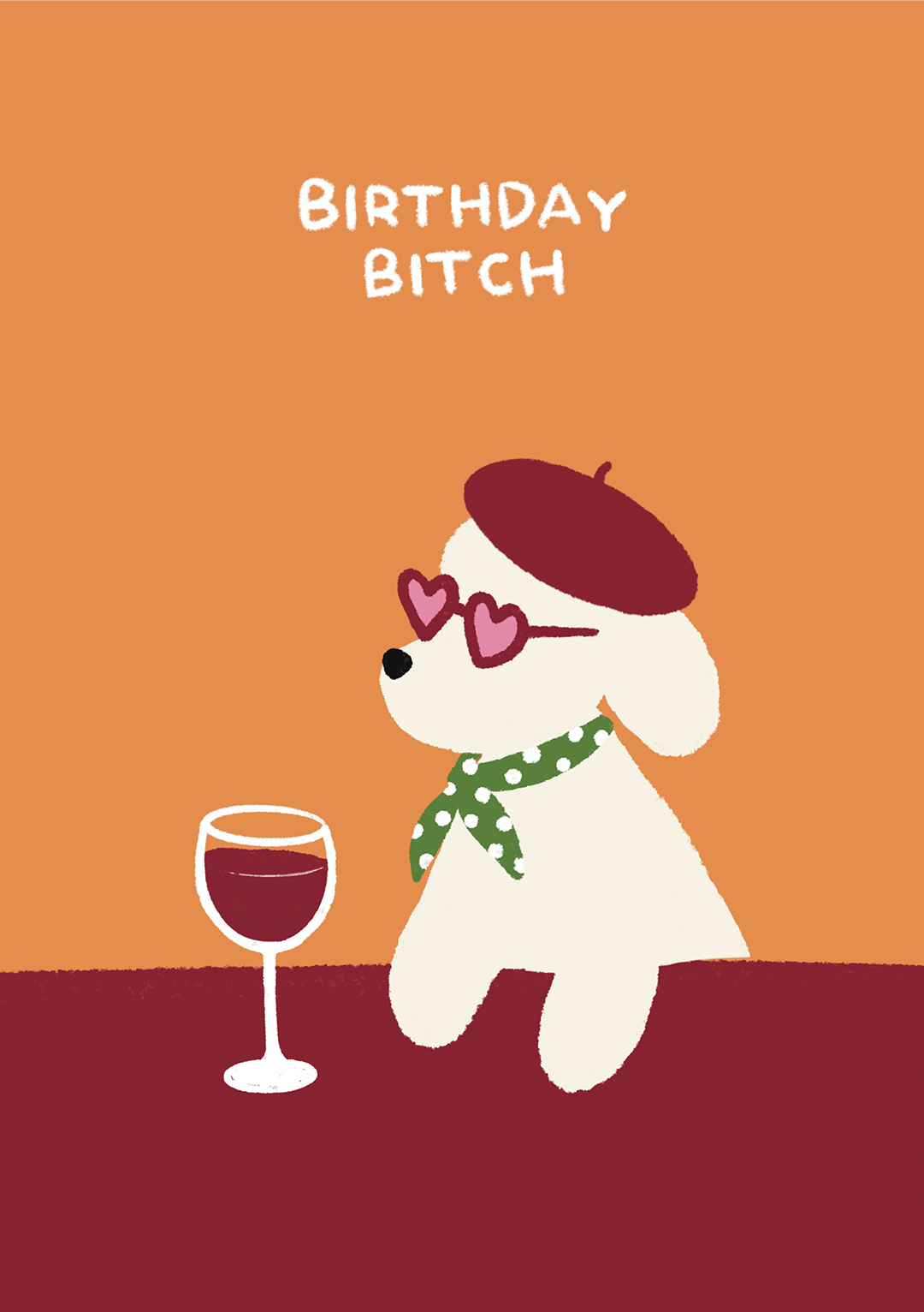 birthday b**ch card