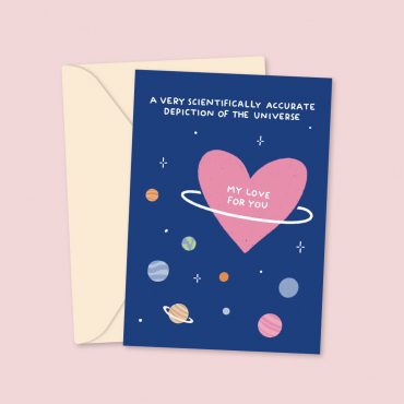 universe greeting card