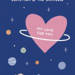 universe greeting card