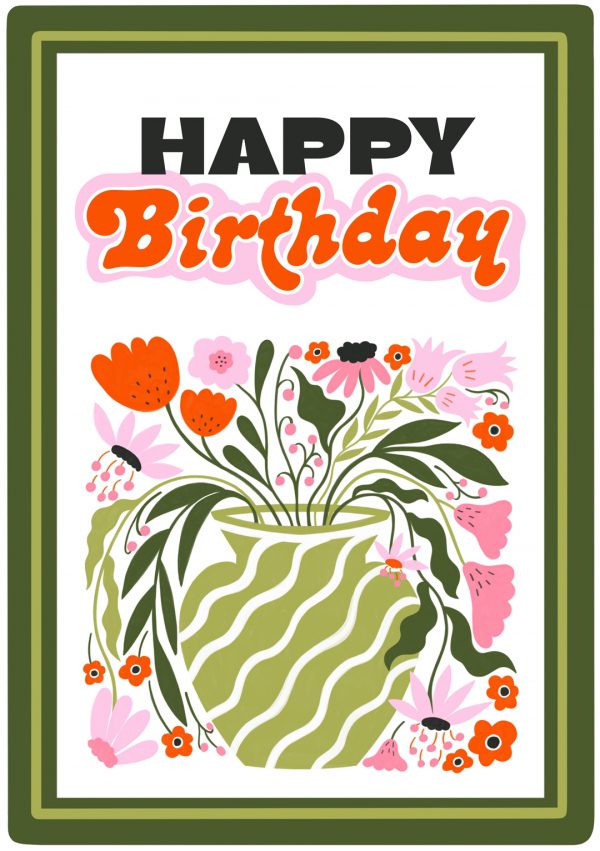 happy birthday greeting card