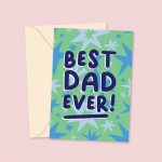 Best dad ever greeting card