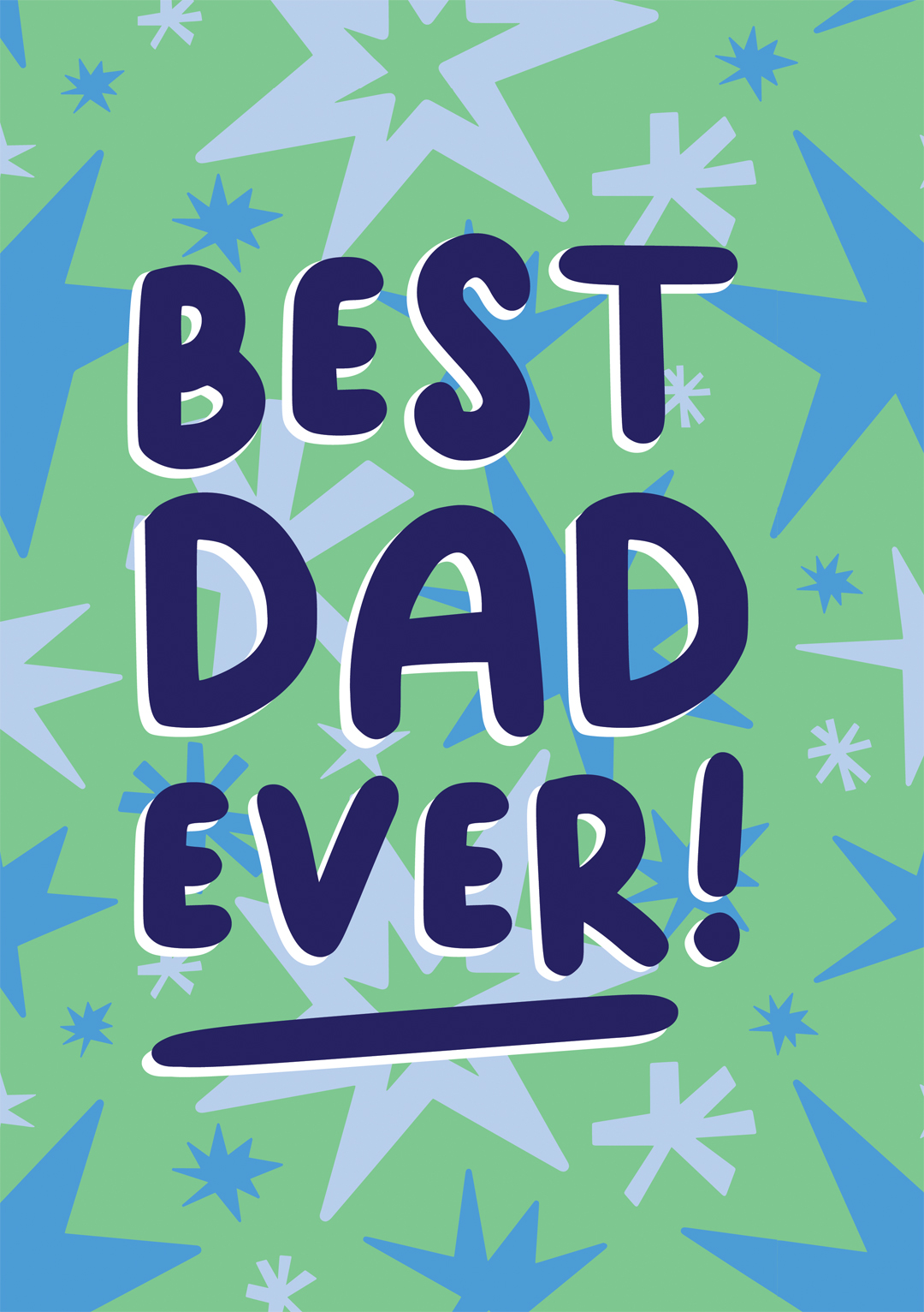 Best dad ever greeting card