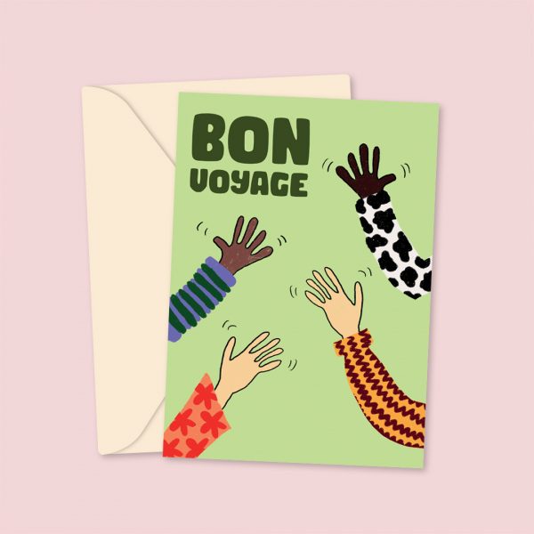 bon voyage greeting card