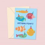 birthday fishes card