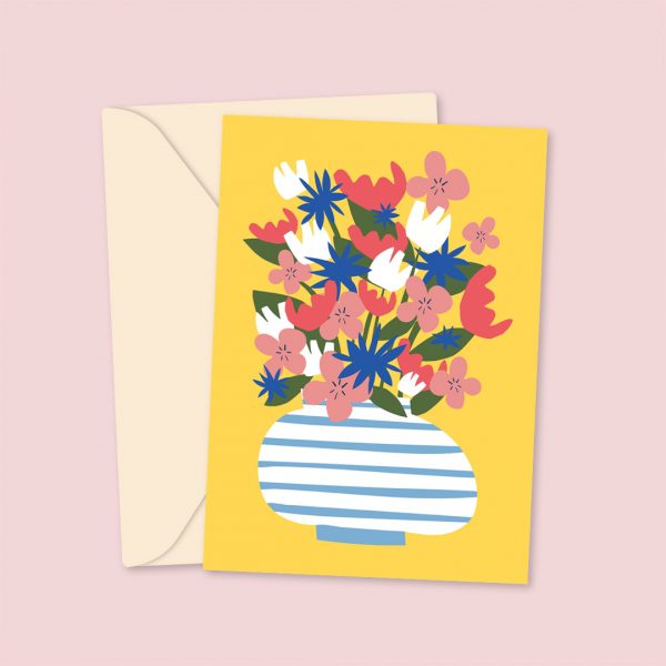 flower pot general greeting card