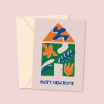 Happy New home colourful design card