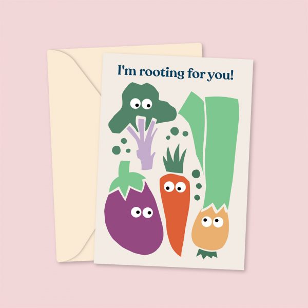 rooting for you greeting card