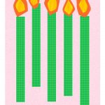 lets celebrate candles greeting card