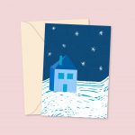 Snowy Home Christmas Card