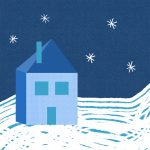 Snowy Home Christmas Card