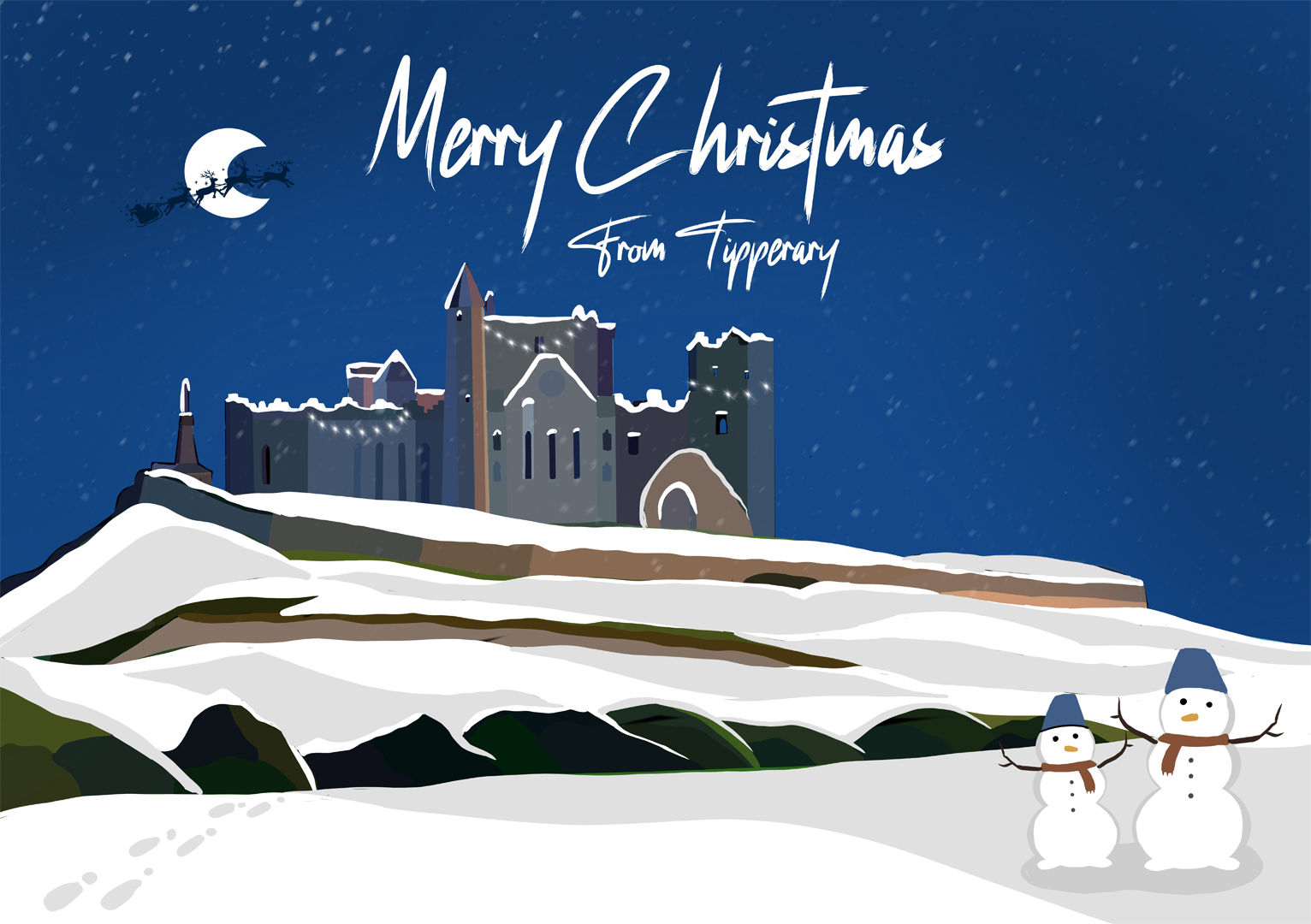 Merry Christmas From Tipperary Greetings Card