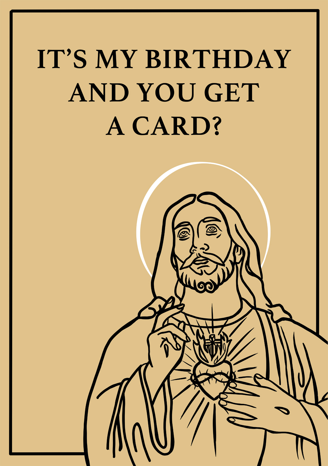 jesus humour christmas card