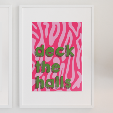 deck the halls christmas print