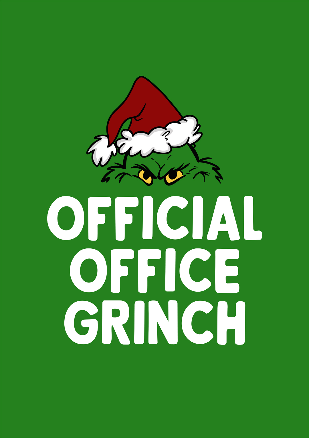 Official Office Grinch Christmas Card