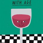 better with age wine greeting card