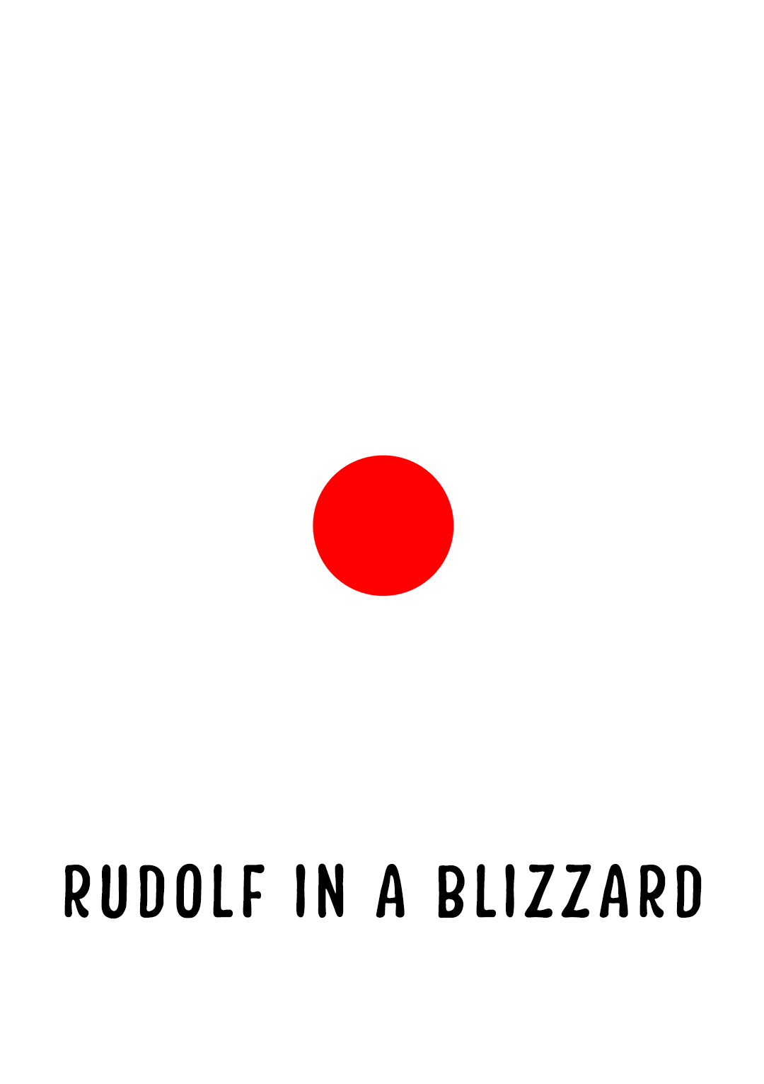 rudolf in a blizzard funny christmas card