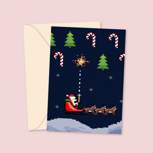 Santa Game Christmas Card