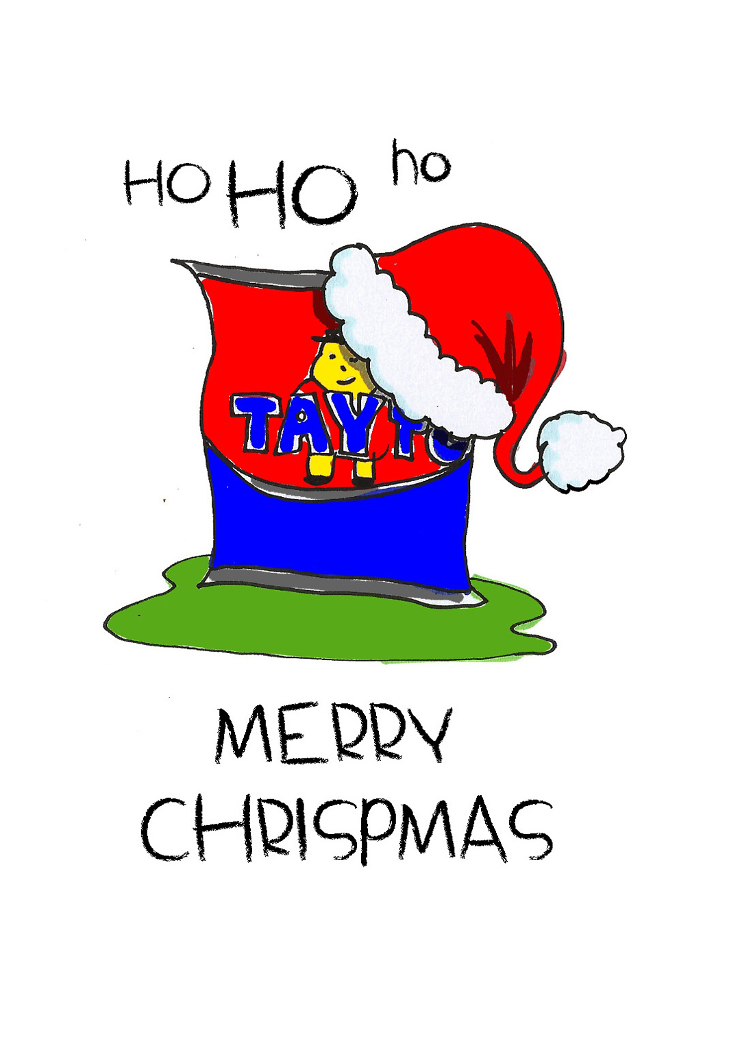 Ho Ho Ho Merry Christmas Card