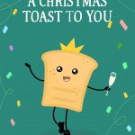 A Christmas Toast To You Greetings Card