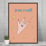 you rock print