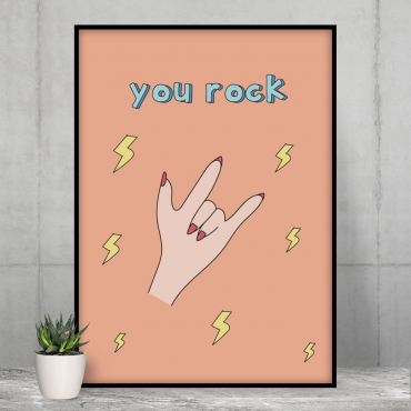 you rock print