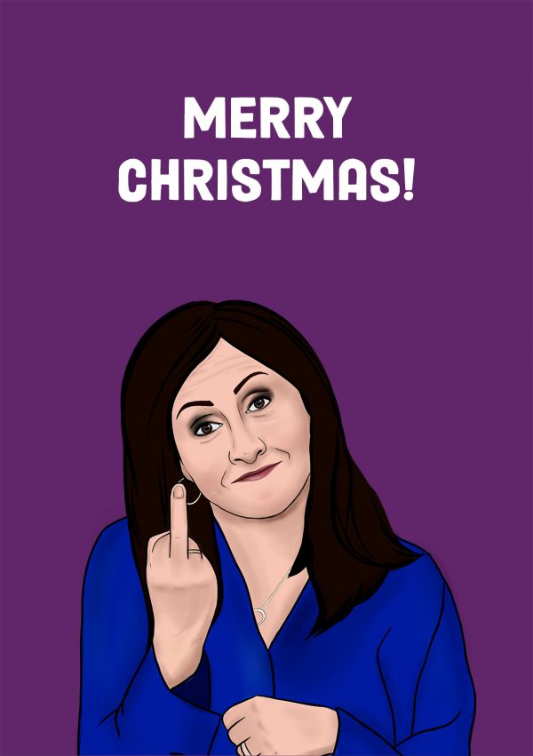 bbc presenter Maryam Moshiri christmas card