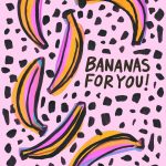 Bananas For You - Valentine's Day Card