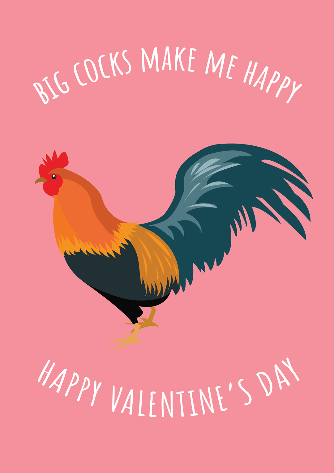 Big Cocks - Valentine's Day Card