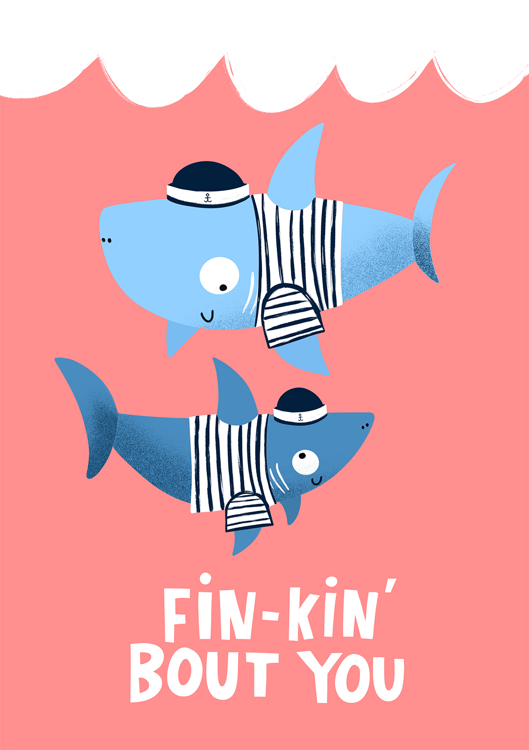 Fin-Kin' Bout You - Valentine's Day Card