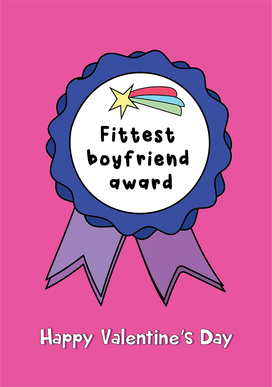 Fittest Boyfriend Award - Valentine's Day Card