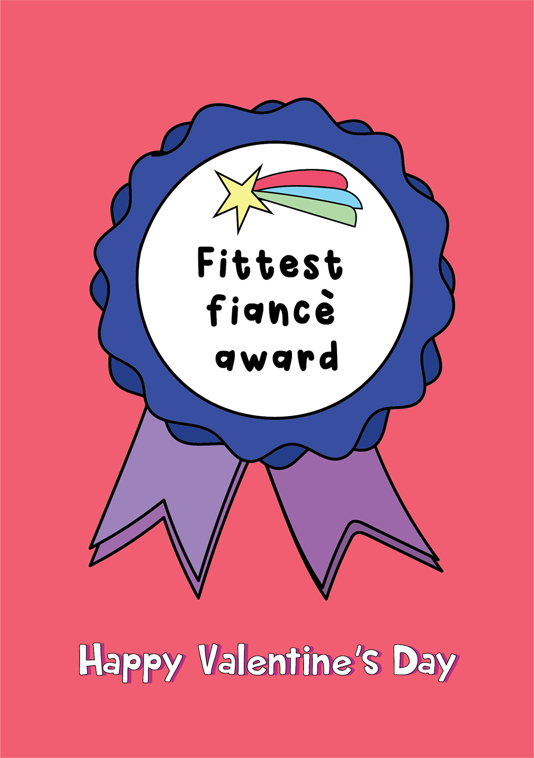 Fittest Fiancé Award - Valentine's Day Card
