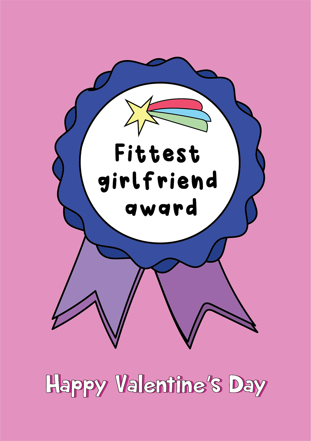 Fittest Girlfriend Award - Valentine's Card