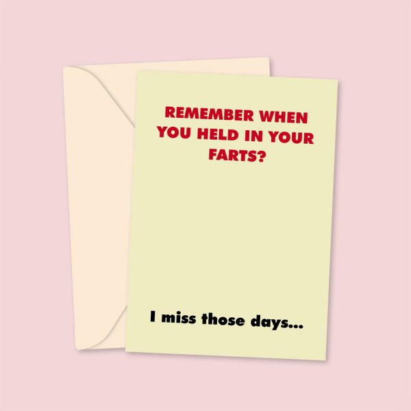 Held in Farts Valentines Card