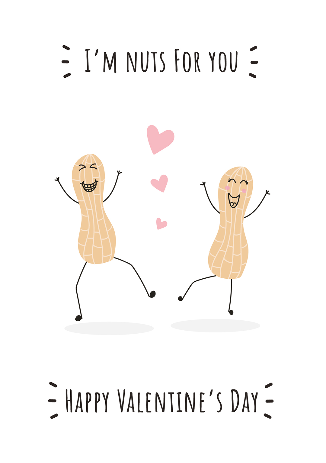 I'm Nuts For You - Valentine's Day Card