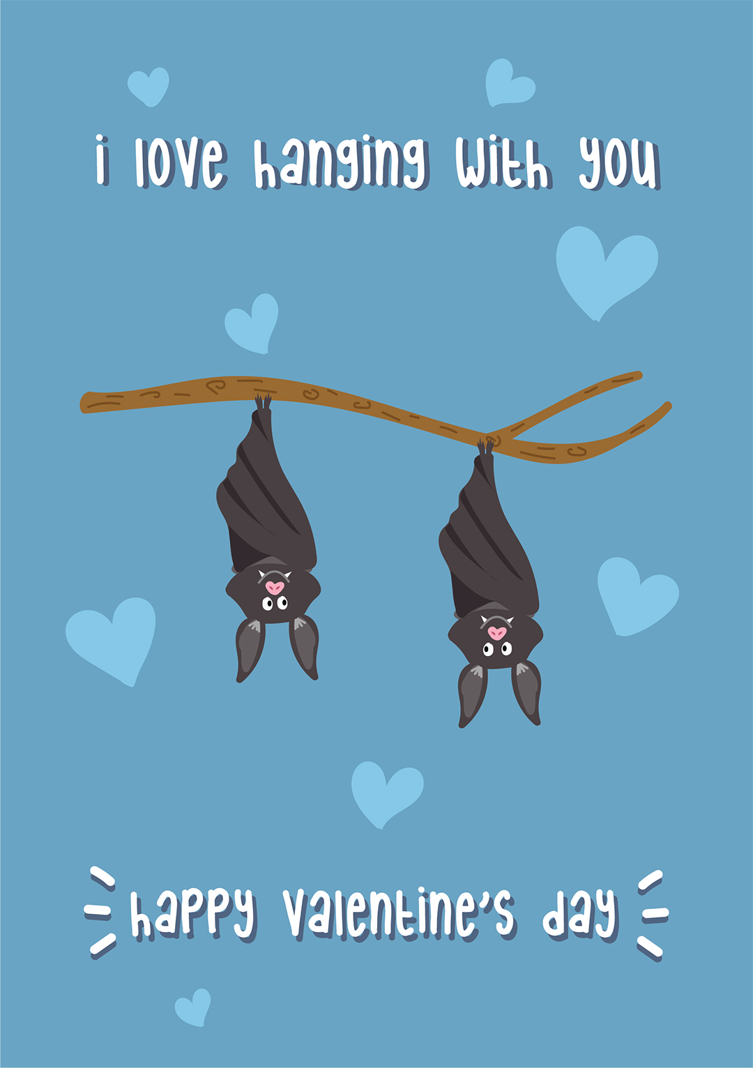 I Love Hanging With You - Valentine's Card