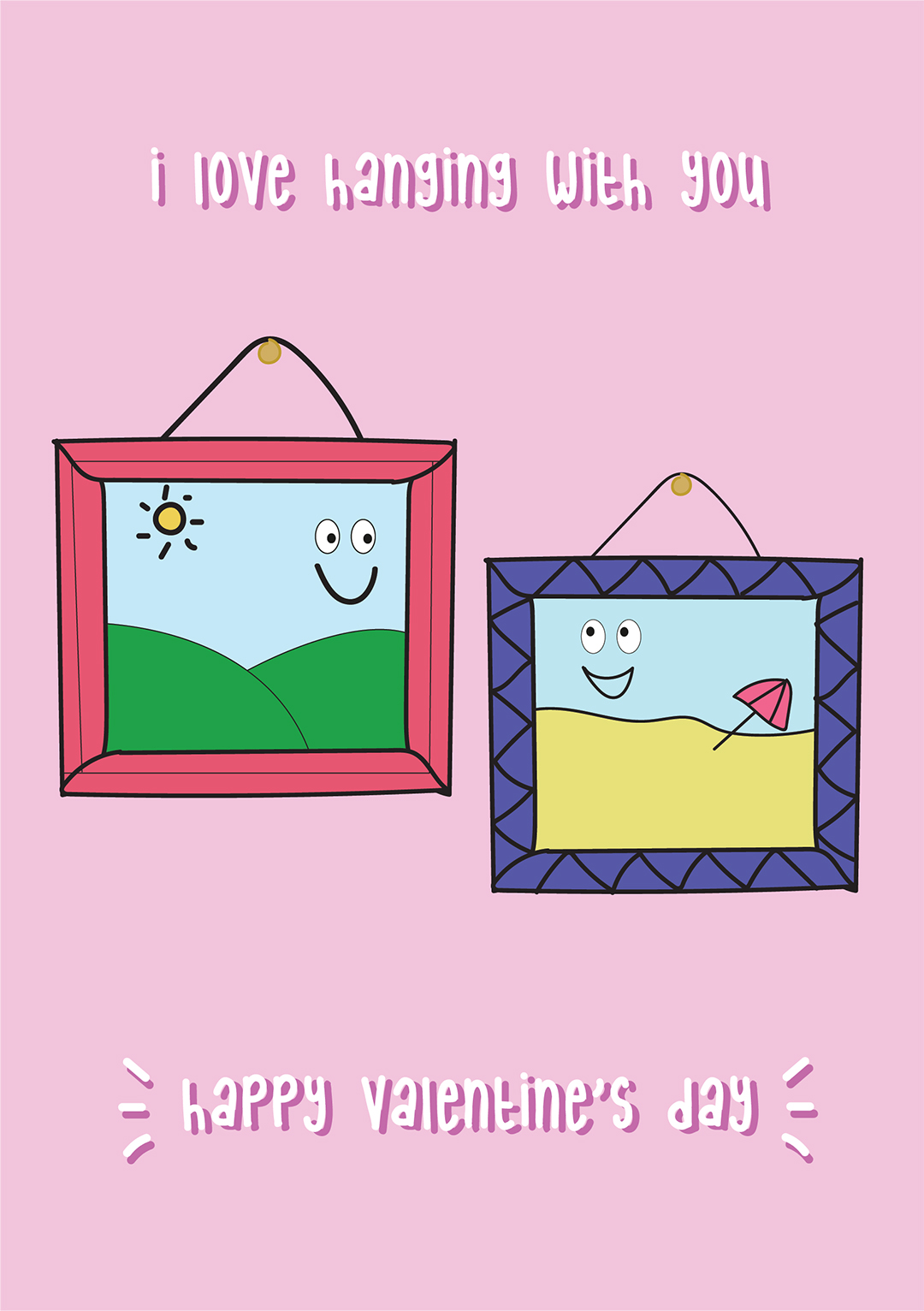 I Love Hanging With You - Valentine's Day Card