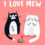 Love Mew - Funny Cat Valentine's Day Card