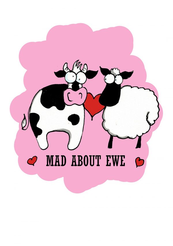 Mad About Ewe - Valentines Day Card