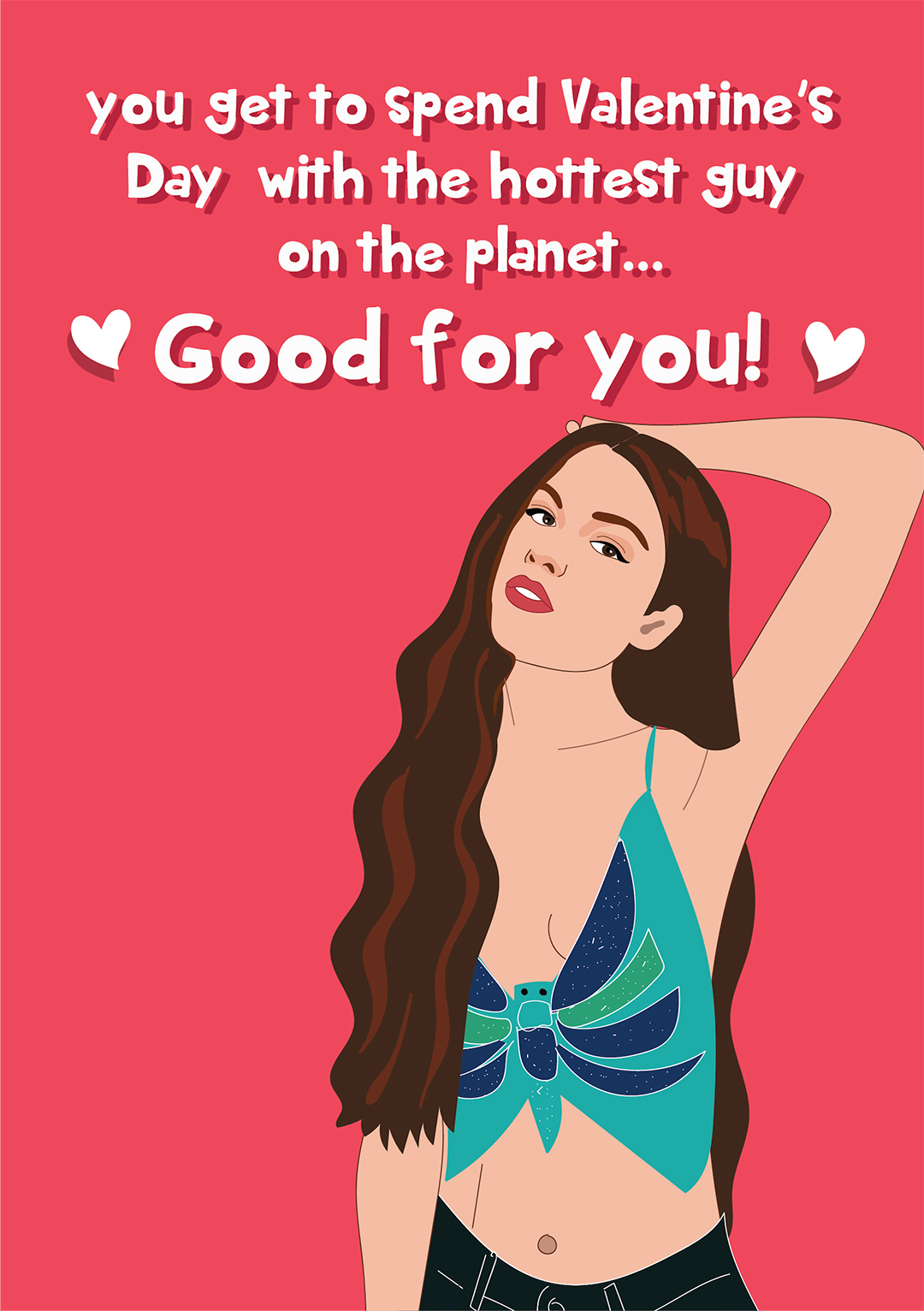Olivia Rodrigo Inspired - Valentine's Day Card