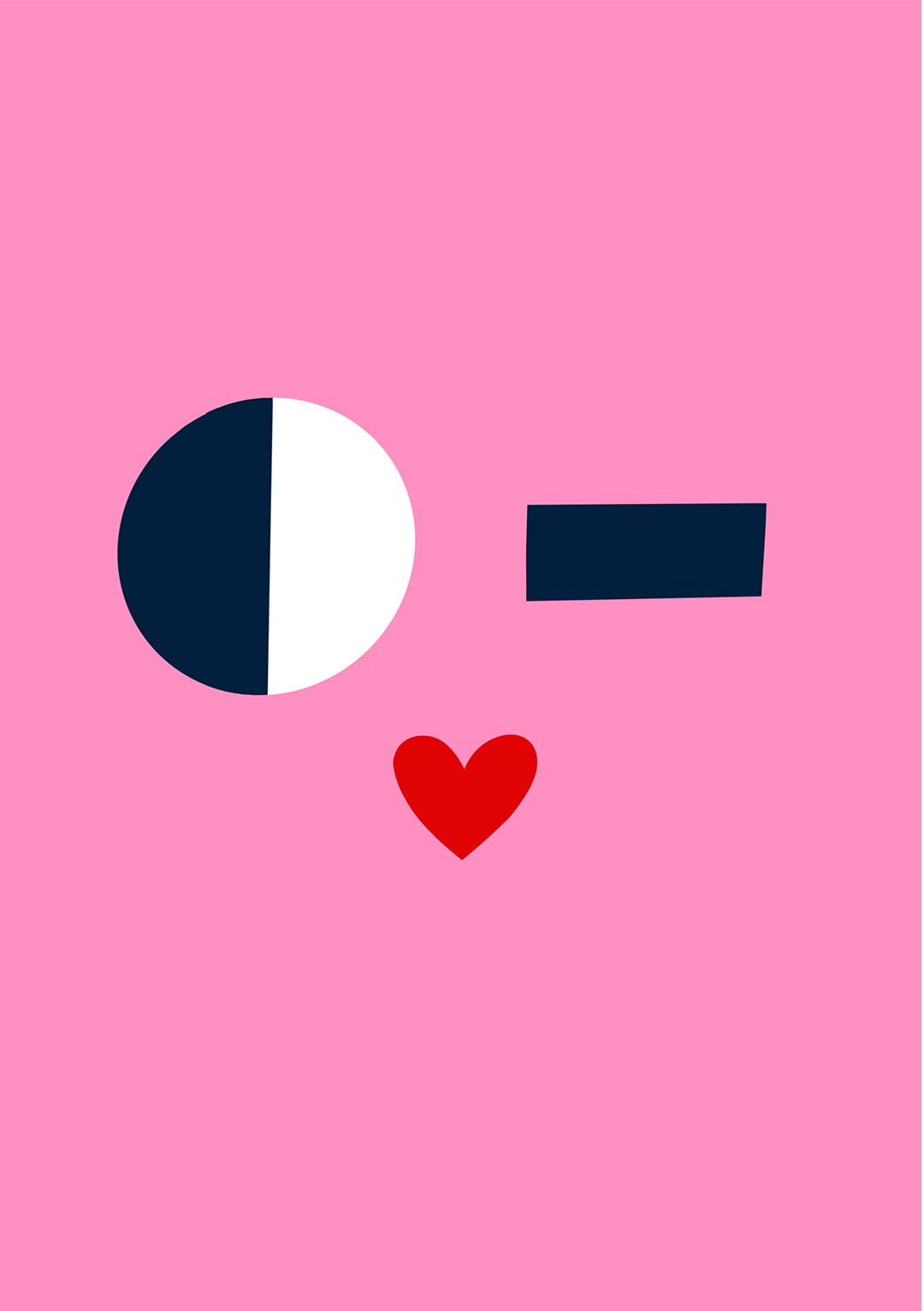 Pink Wink - Valentine's Day Card