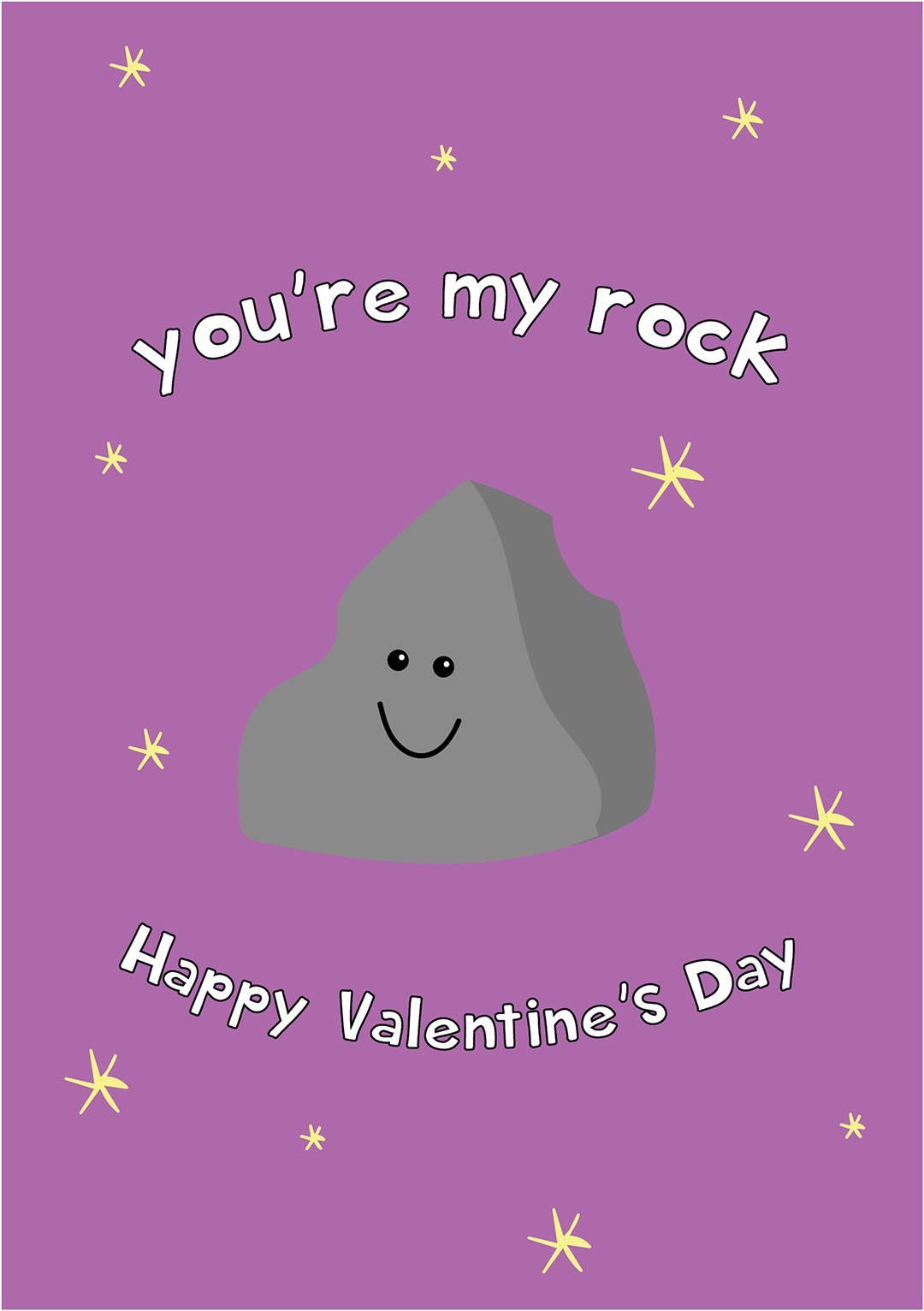 You're My Rock - Valentine's Card