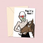 Fancy A Ride? Rubber Bandit Inspired - Valentine's Day Card