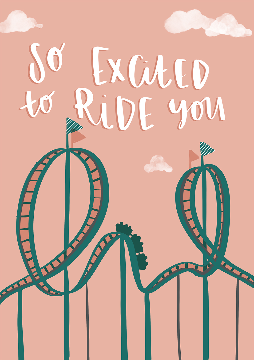 Rollercoaster - Valentine's Day Card