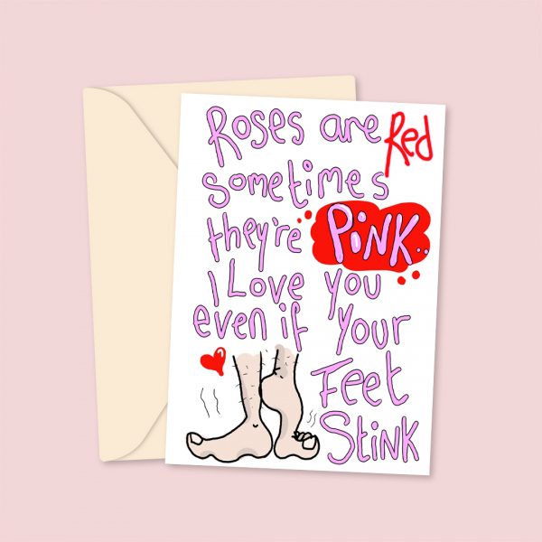 Stinky Feet - Valentine's Day Card