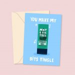 Funny Shower Gel Tingle - Valentine's Day Card