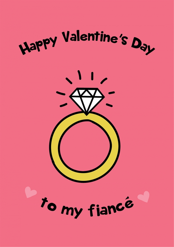 To My Fiancé - Valentine's Card