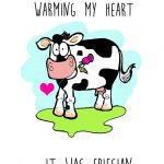 Thanks For Warming My Heart - Friesian Valentine's Day Card