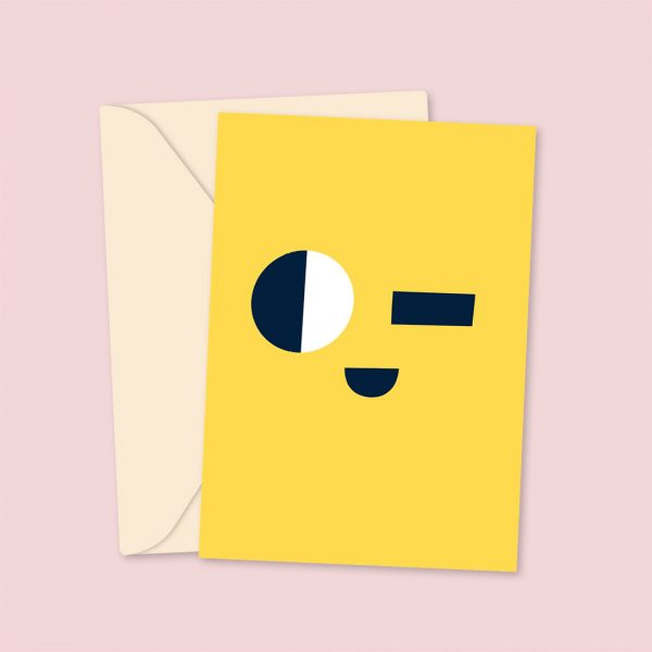 Yellow Wink - Valentine's Day Card
