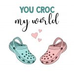 You Croc My World Valentines Card